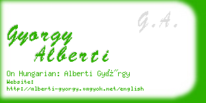 gyorgy alberti business card